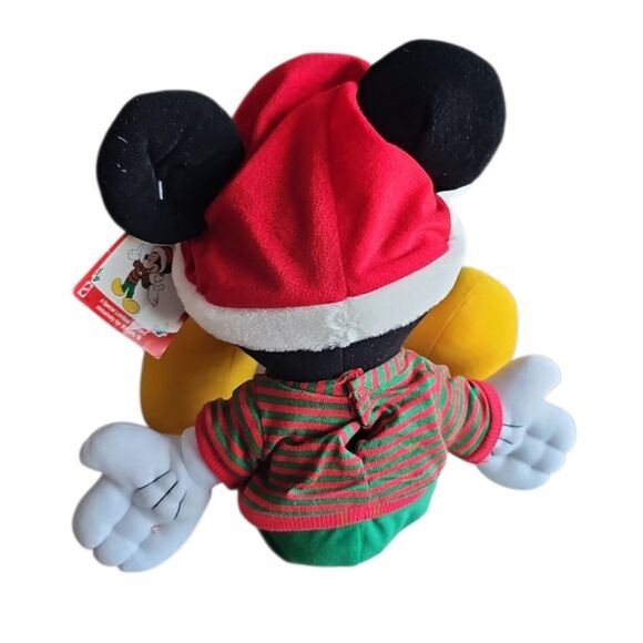 NWT Vintage Disney Holiday Mickey Mouse Plush 18" Santa Hat Christmas Toy Gift - Picture 3 of 9